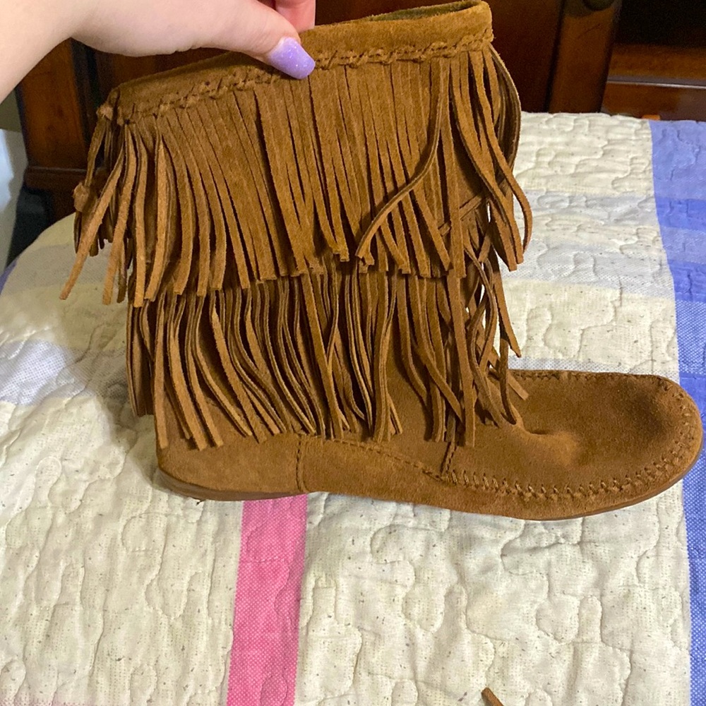 Leather Minnetonka Womens boot